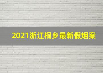 2021浙江桐乡最新假烟案