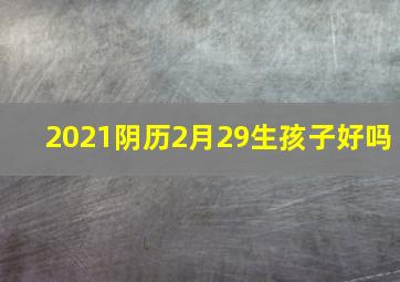 2021阴历2月29生孩子好吗