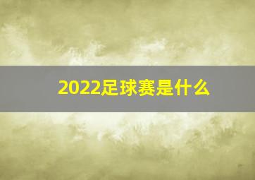 2022足球赛是什么