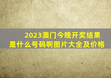 2023澳门今晚开奖结果是什么号码啊图片大全及价格