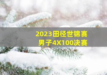 2023田径世锦赛男子4X100决赛