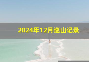 2024年12月巡山记录