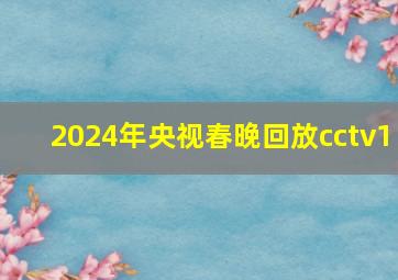 2024年央视春晚回放cctv1