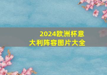 2024欧洲杯意大利阵容图片大全