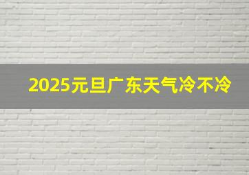 2025元旦广东天气冷不冷