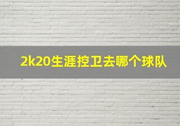 2k20生涯控卫去哪个球队