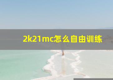 2k21mc怎么自由训练