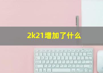 2k21增加了什么