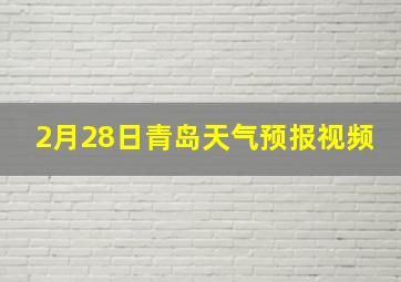 2月28日青岛天气预报视频