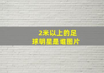 2米以上的足球明星是谁图片