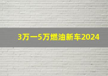 3万一5万燃油新车2024