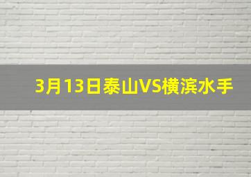 3月13日泰山VS横滨水手