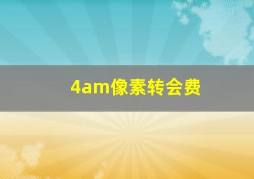 4am像素转会费