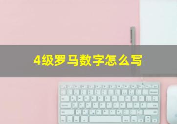 4级罗马数字怎么写