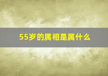 55岁的属相是属什么