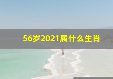 56岁2021属什么生肖