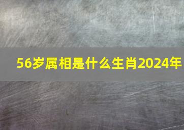 56岁属相是什么生肖2024年