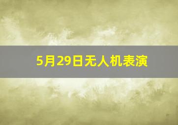 5月29日无人机表演