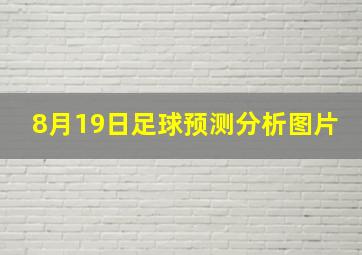 8月19日足球预测分析图片