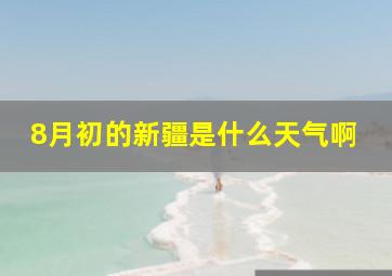 8月初的新疆是什么天气啊