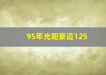 95年光阳豪迈125