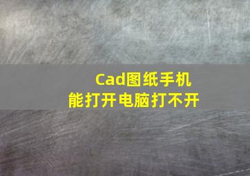 Cad图纸手机能打开电脑打不开