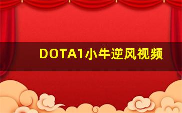 DOTA1小牛逆风视频