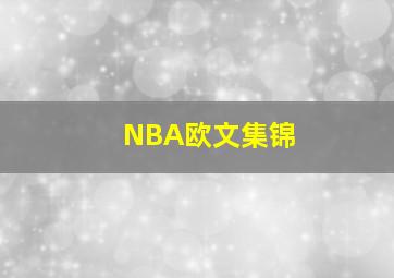 NBA欧文集锦