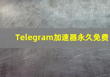 Telegram加速器永久免费