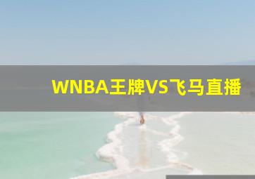 WNBA王牌VS飞马直播