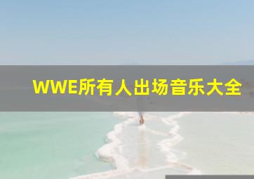 WWE所有人出场音乐大全