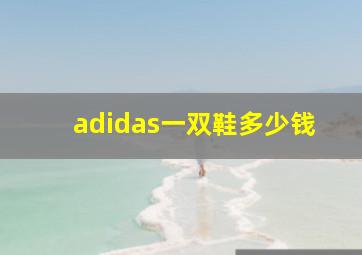 adidas一双鞋多少钱