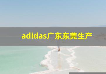 adidas广东东莞生产