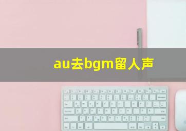 au去bgm留人声