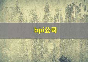 bpi公司