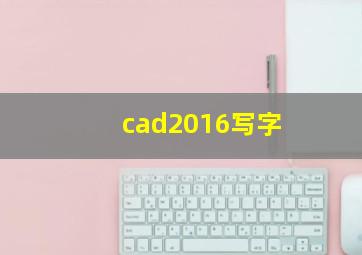 cad2016写字