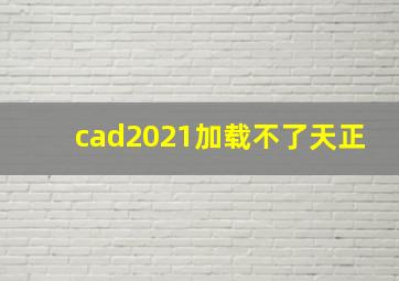 cad2021加载不了天正