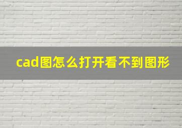 cad图怎么打开看不到图形