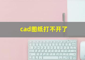 cad图纸打不开了