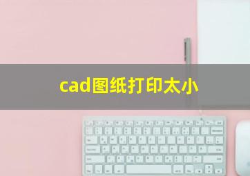 cad图纸打印太小