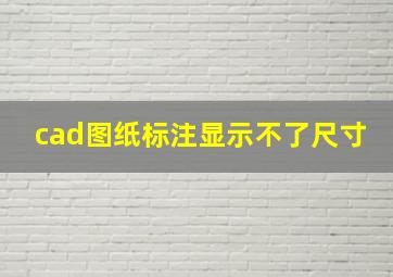 cad图纸标注显示不了尺寸