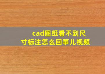 cad图纸看不到尺寸标注怎么回事儿视频