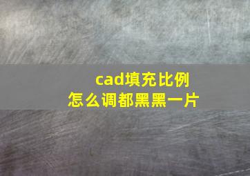 cad填充比例怎么调都黑黑一片