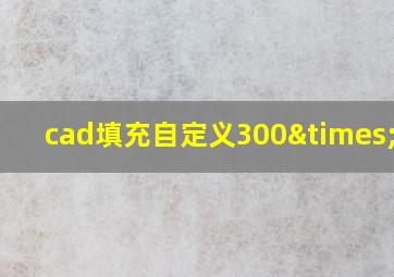 cad填充自定义300×600