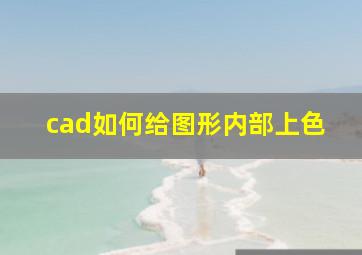 cad如何给图形内部上色