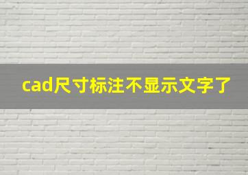 cad尺寸标注不显示文字了