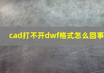 cad打不开dwf格式怎么回事