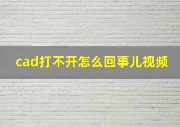 cad打不开怎么回事儿视频