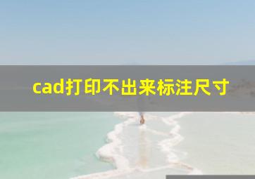 cad打印不出来标注尺寸