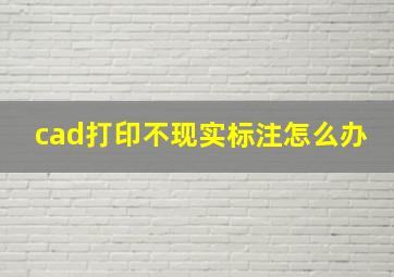 cad打印不现实标注怎么办